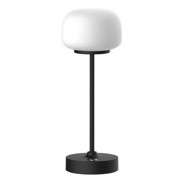 LED Prigušiva stona lampa na dodir RIMINI LED/2W/5V USB 2000 mAh crno/bela