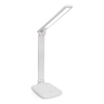 LED Prigušiva stona lampa na dodir sa bežičnim punjenjem i USB portom REMUS LED/5W/230V bela