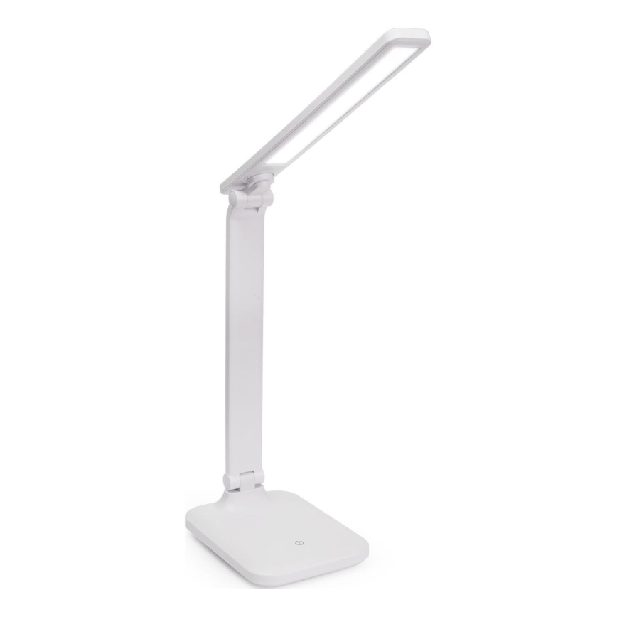 LED Prigušiva stona lampa na dodir sa bežičnim punjenjem i USB portom REMUS LED/5W/230V bela
