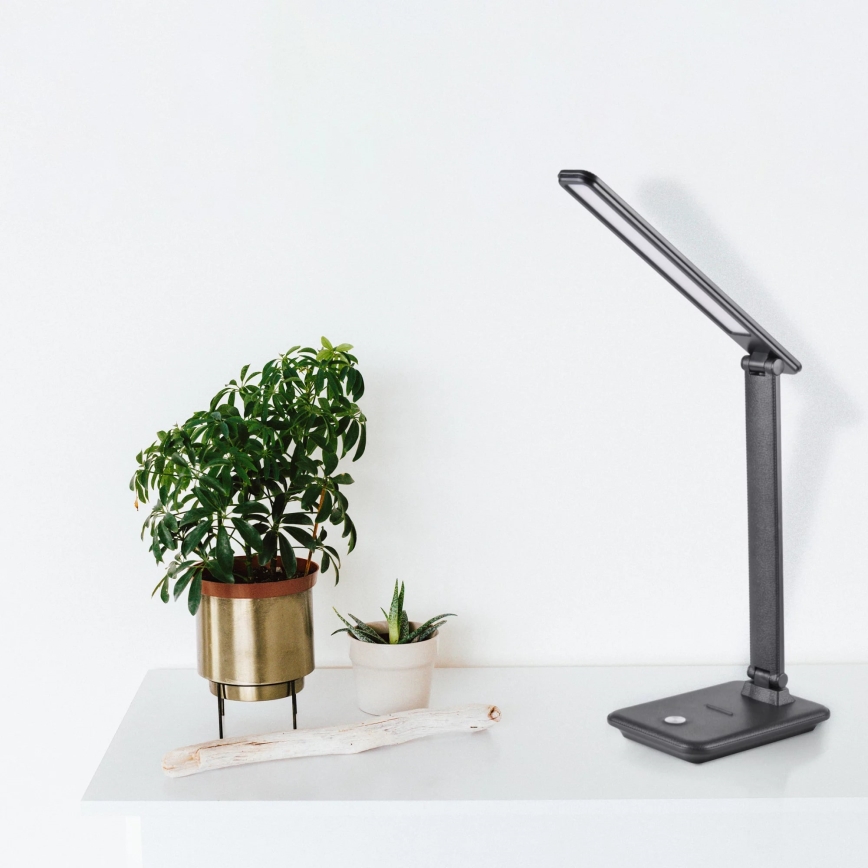 LED Prigušiva stona lampa na dodir VINTO LED/8W/230V crno