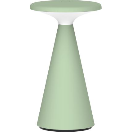 LED Prigušiva dodirna vanjska stona lampa PAROS LED/1,8W/5V USB 1800 mAh IP44 zelena