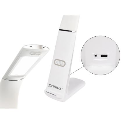 LED Prigušiva stona lampa sa bežičnim punjenjem i senzorom LORD EVO LED/8W/230V 3000K/4500K/6000K bela