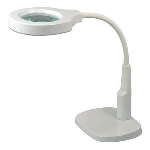 LED Prigušiva stona lampa sa bifokalnim povećalom LED/6W/230V 6000-7000K bela