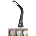 LED prigušiva stona lampa sa displejem LEATHER LED/7W/230V crna