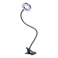 LED prigušiva stona lampa sa klipsom LED/8W/230V 3000/4000/5000K crna