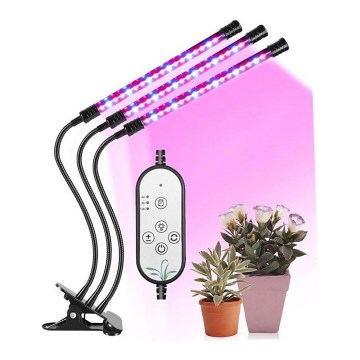LED prigušiva stona lampa sa kopčom za uzgoj biljaka LED/12W/5V