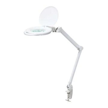LED prigušiva stona lampa sa lupom LED/10W/230V bela