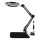 LED Prigušiva stona lampa sa lupom LED/11W/5V 3000-6000K crno