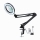 LED Prigušiva stona lampa sa lupom LED/22W/5V 4000-6000K crno