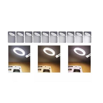 LED Prigušiva stona lampa sa lupom LED/6W/5V 3000K/4000K/6000K bela