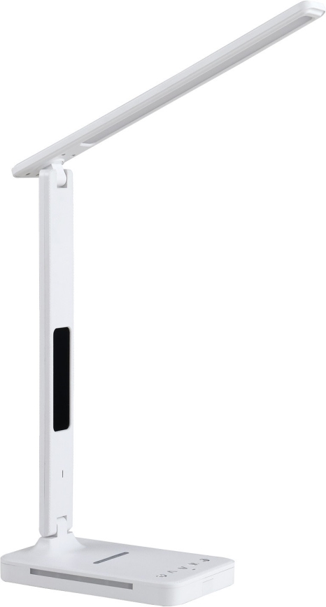 LED Prigušiva stona lampa sa QI bežičnim punjenjem, ekran i USB portom LED/7W/230V 3000-6000K bela