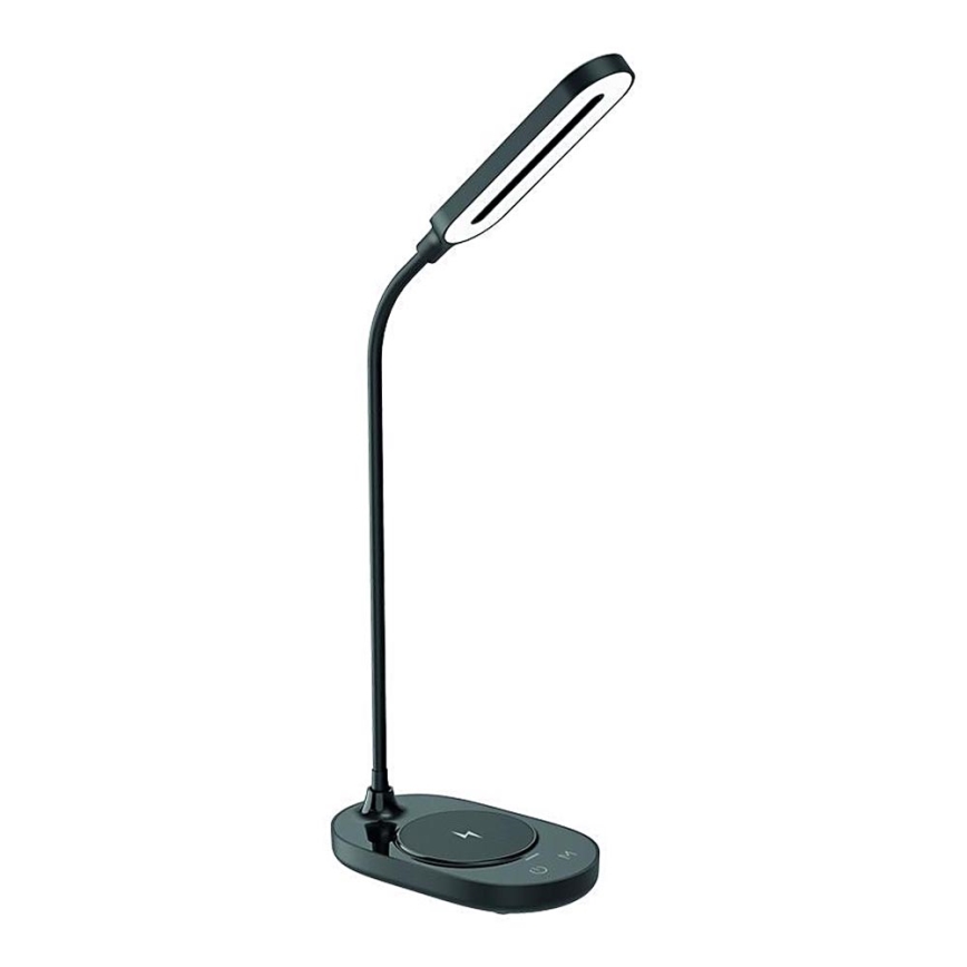 LED Prigušiva stona lampa sa upravljanjem na dodir i bežičnim punjenjem OCTAVIA LED/7W/230V crno