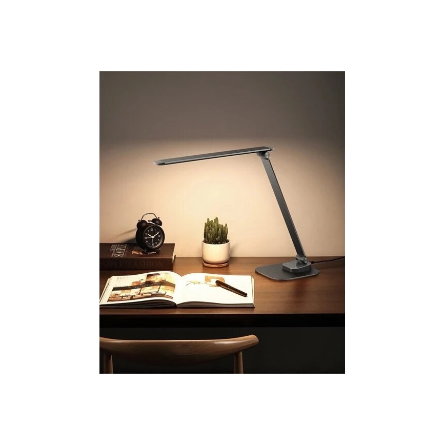 LED Prigušiva stona lampa sa USB LED/7,5W/230V 3000K/4000K/5500K antracit