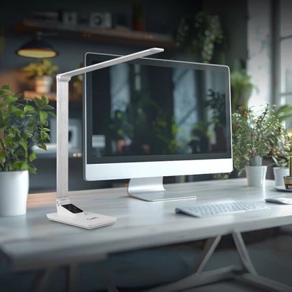 LED Prigušiva stona lampa sa USB LED/7W/230V 3000K/4000K/5500K bela