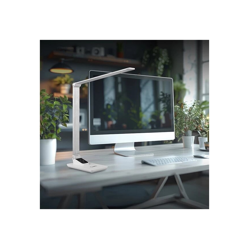 LED Prigušiva stona lampa sa USB LED/7W/230V 3000K/4000K/5500K bela