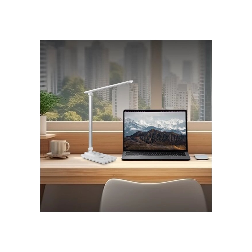 LED Prigušiva stona lampa sa USB LED/9W/230V 3000K/4000K/5500K bela