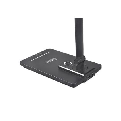 LED Prigušiva stona lampa sa USB LED/9W/230V 3000K/4000K/5500K crno