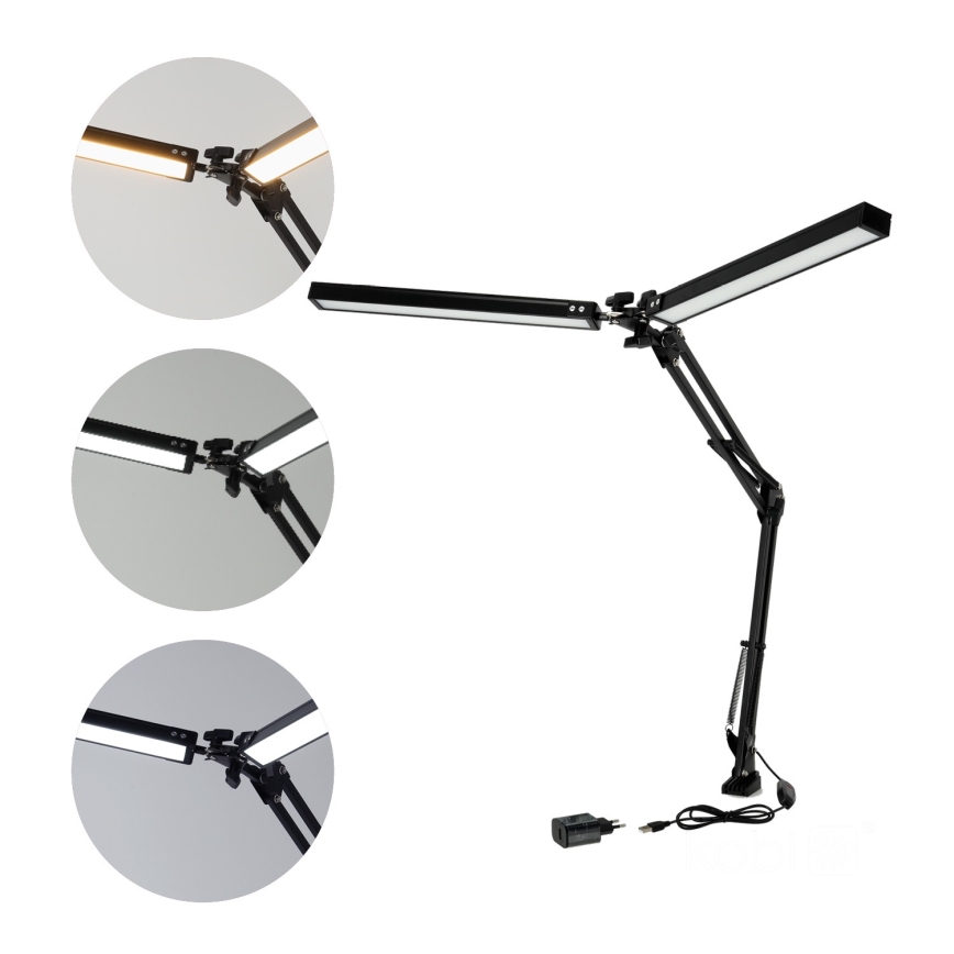LED Prigušiva stona lampa TENUIX DUO 2xLED/14W/230V 3000-6000K