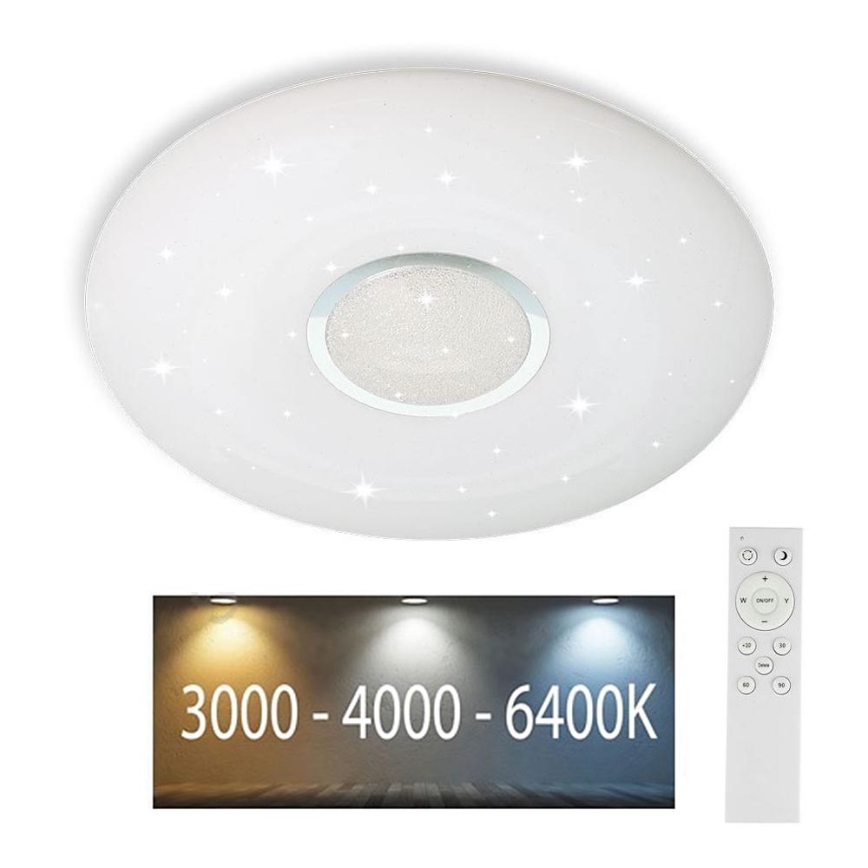 LED prigušiva stropna lampa LED/40W/230V 3000K/4000K/6500K prečnik 49 cm + daljinski upravljač