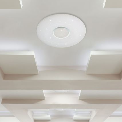 LED prigušiva stropna lampa LED/40W/230V 3000K/4000K/6500K prečnik 49 cm + daljinski upravljač