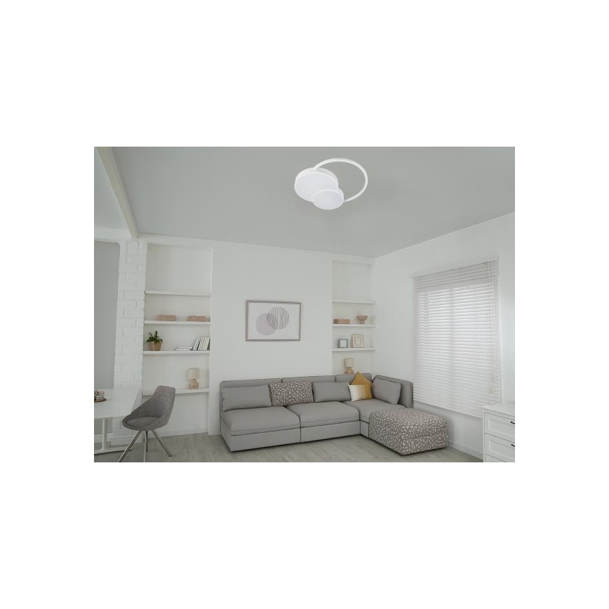 LED prigušiva stropna svetiljka LED/60W/230V 3000-6500K bela + daljinski upravljač