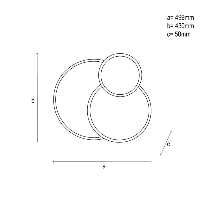 LED prigušiva stropna svetiljka LED/60W/230V 3000-6500K bela + daljinski upravljač