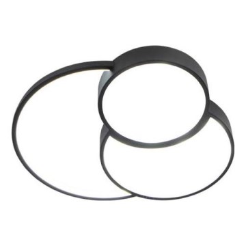 LED prigušiva stropna svetiljka LED/60W/230V 3000-6500K crna + daljinski upravljač