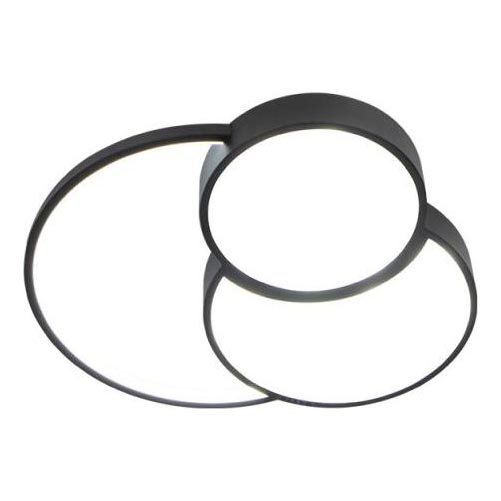 LED prigušiva stropna svetiljka LED/60W/230V 3000-6500K crna + daljinski upravljač