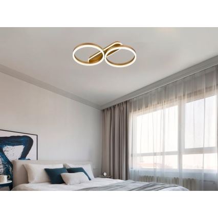 LED prigušiva stropna svetiljka LED/60W/230V 3000-6500K + daljinski upravljač