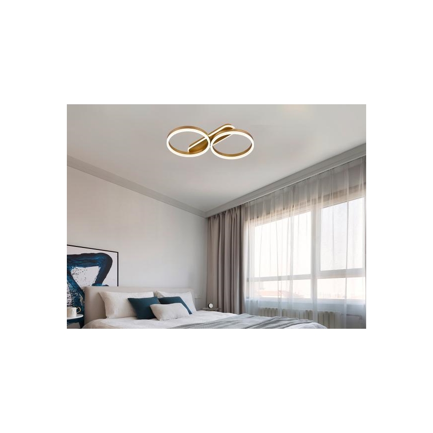LED prigušiva stropna svetiljka LED/60W/230V 3000-6500K + daljinski upravljač