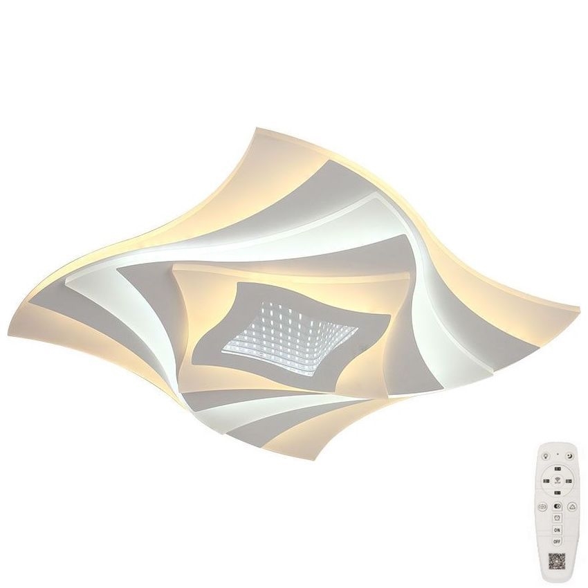 LED prigušiva stropna svetiljka LED/75W/230V 3000-6500K 49,5x49,5 cm + daljinski upravljač