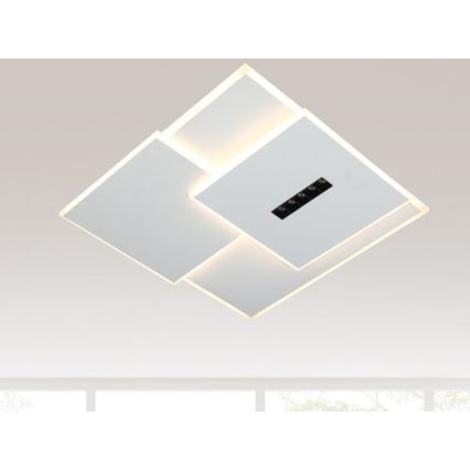 LED prigušiva stropna svetiljka LED/95W/230V 3000-6500K bela + daljinski upravljač