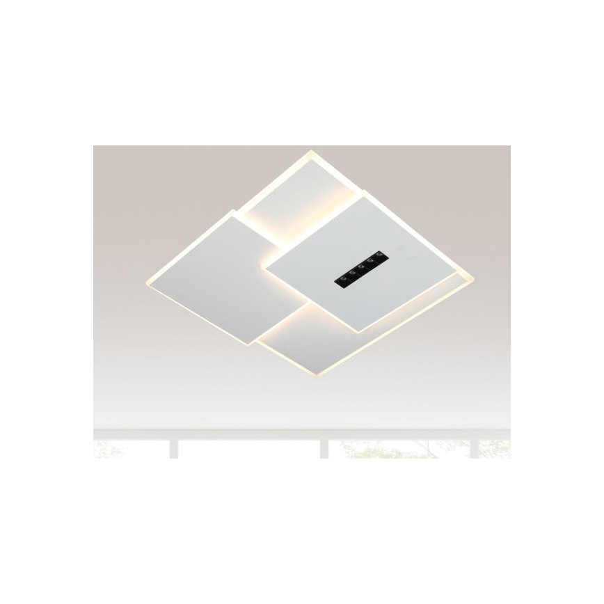 LED prigušiva stropna svetiljka LED/95W/230V 3000-6500K bela + daljinski upravljač