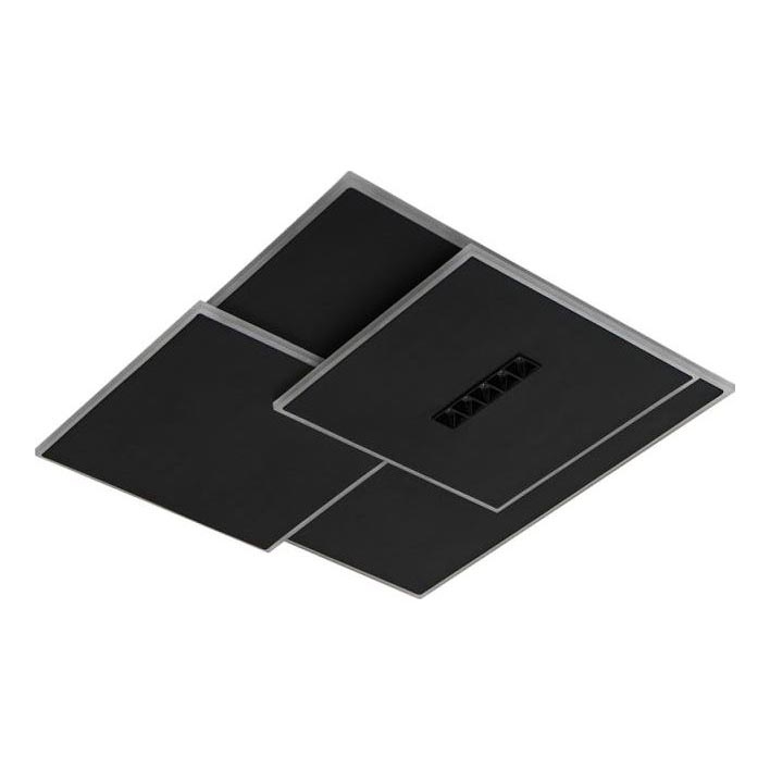 LED prigušiva stropna svetiljka LED/95W/230V 3000-6500K crna + daljinski upravljač