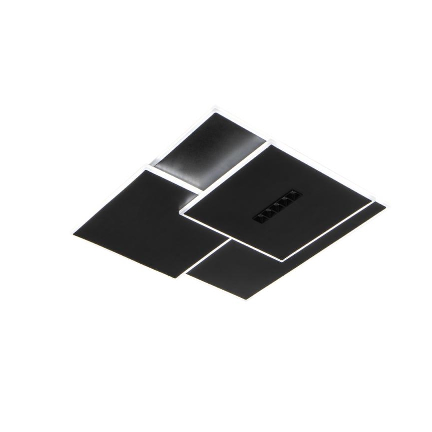 LED prigušiva stropna svetiljka LED/95W/230V 3000-6500K crna + daljinski upravljač