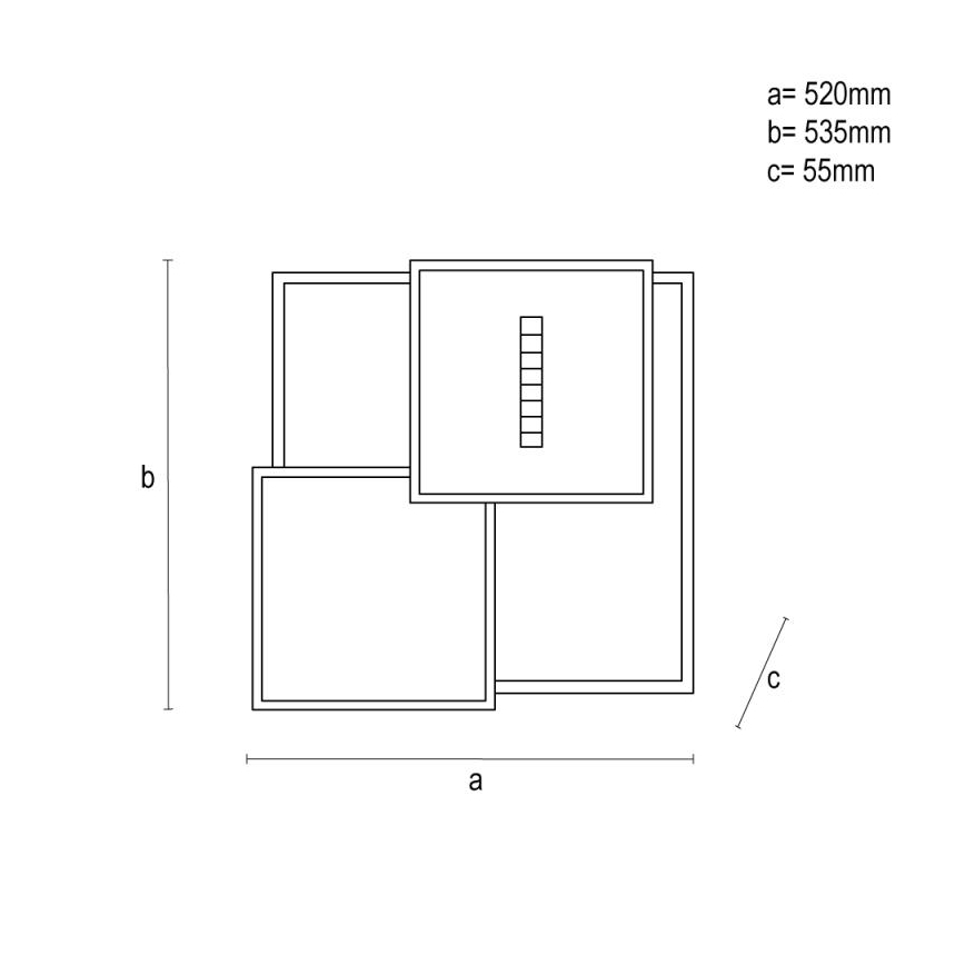 LED prigušiva stropna svetiljka LED/95W/230V 3000-6500K crna + daljinski upravljač