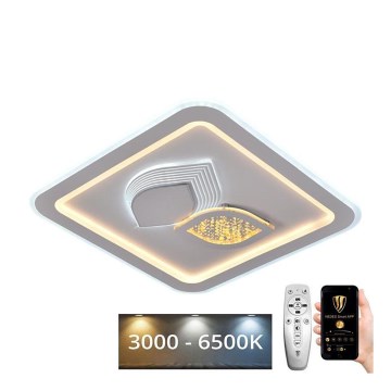 LED prigušiva stropna svetiljka LED/95W/230V 3000-6500K + daljinski upravljač