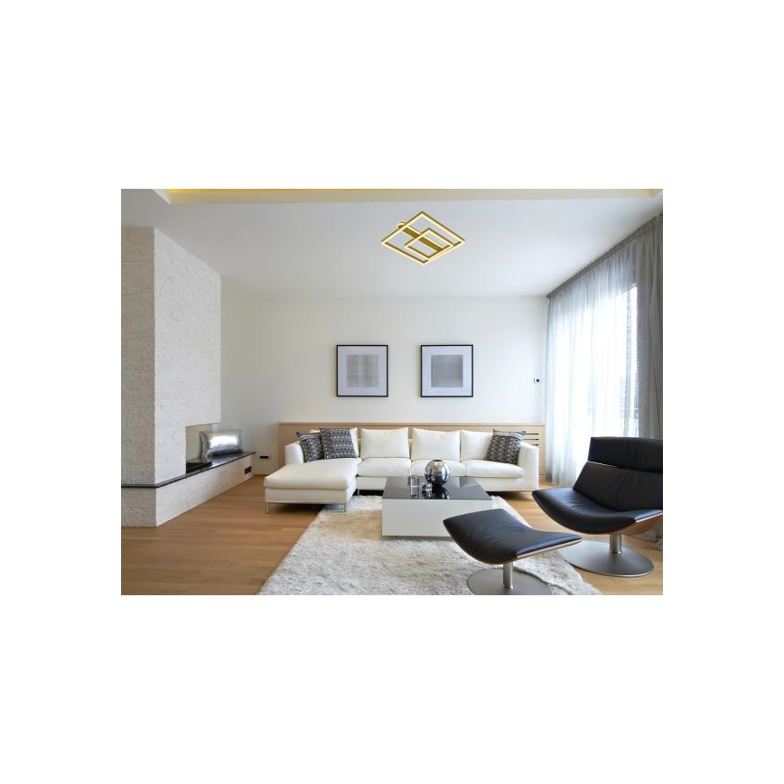LED prigušiva stropna svetiljka LED/95W/230V 3000-6500K + daljinski upravljač