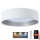 LED prigušiva stropna svetiljka SMART GALAXY LED/36W/230V prečnik 55 cm 2700-6500K Wi-Fi Tuya bela/srebrna + daljinski upravljač