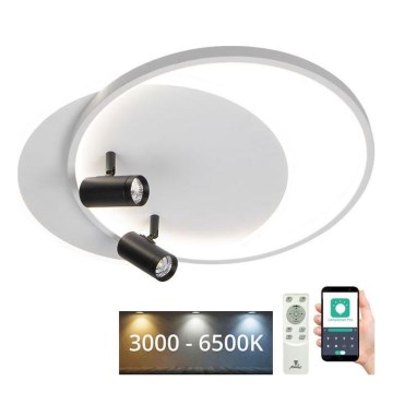 LED prigušiva stropno svetlo LED/65W/230V 3000-6500K bela + daljinski upravljač