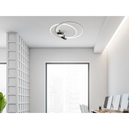 LED prigušiva stropno svetlo LED/65W/230V 3000-6500K bela + daljinski upravljač