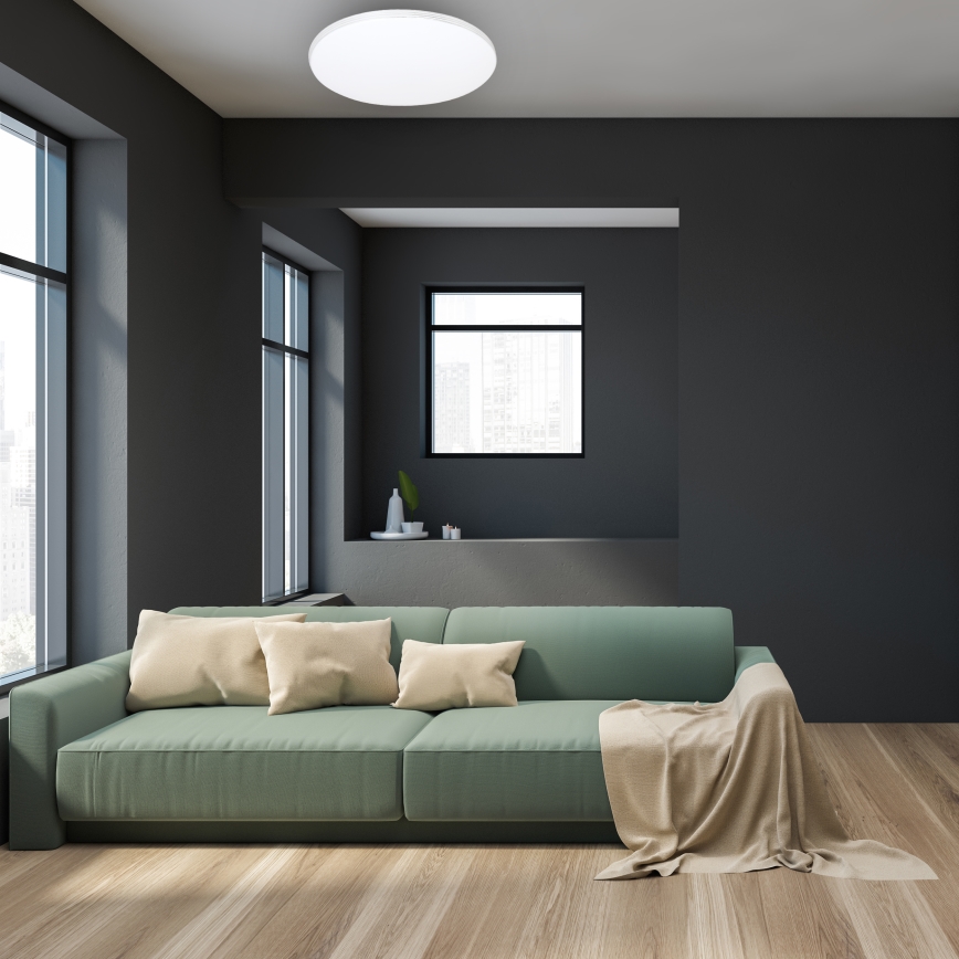 LED prigušiva stropna svetiljka SIENA LED/68W/230V + daljinski upravljač