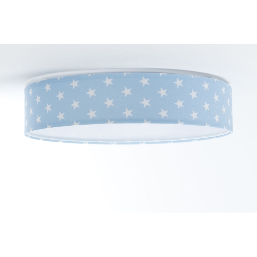 LED prigušiva dečije plafonsko svetlo SMART GALAXY KIDS LED/24W/230V 3000-6500K zvezdice plava/bela + daljinski upravljač