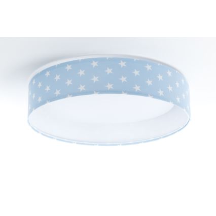 LED prigušiva dečije plafonsko svetlo SMART GALAXY KIDS LED/24W/230V 3000-6500K zvezdice plava/bela + daljinski upravljač