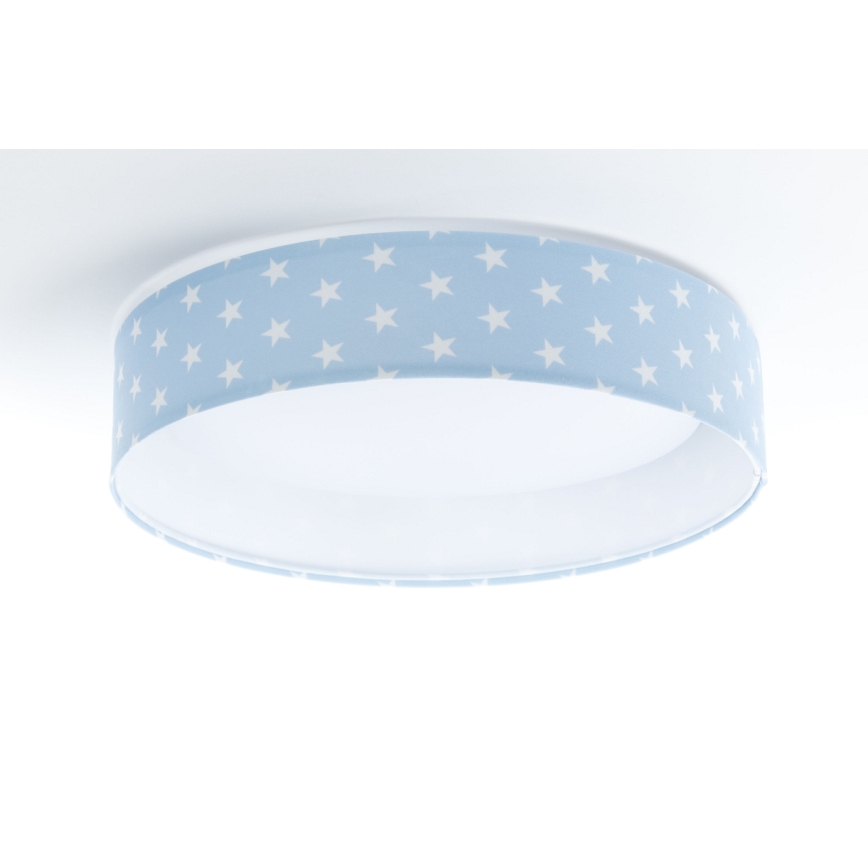 LED prigušiva dečije plafonsko svetlo SMART GALAXY KIDS LED/24W/230V 3000-6500K zvezdice plava/bela + daljinski upravljač