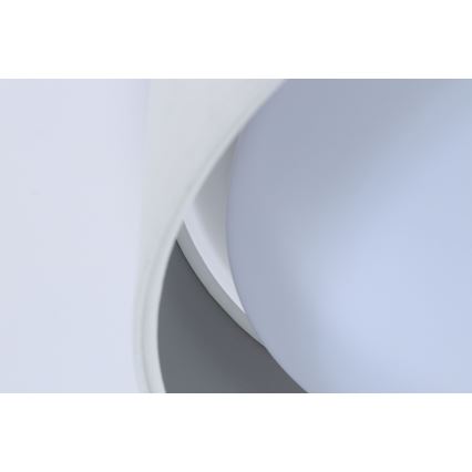 LED prigušiva stropna svetiljka SMART GALAXY LED/36W/230V prečnik 55 cm 2700-6500K Wi-Fi Tuya bela/srebrna + daljinski upravljač