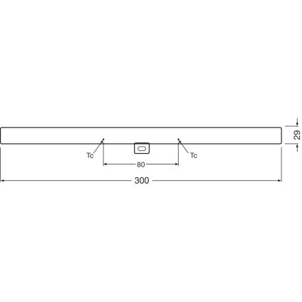 LED Prigušiva svetlosna cev S14d/3W/230V 2700K 30 cm CRI 90 - Osram