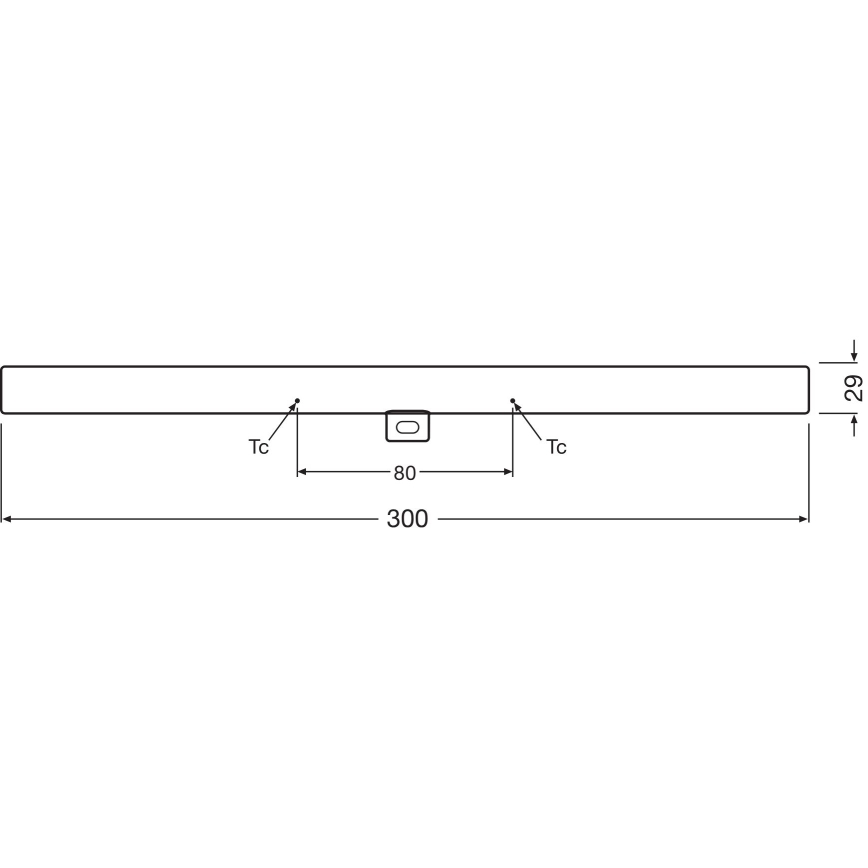 LED Prigušiva svetlosna cev S14d/3W/230V 2700K 30 cm CRI 90 - Osram