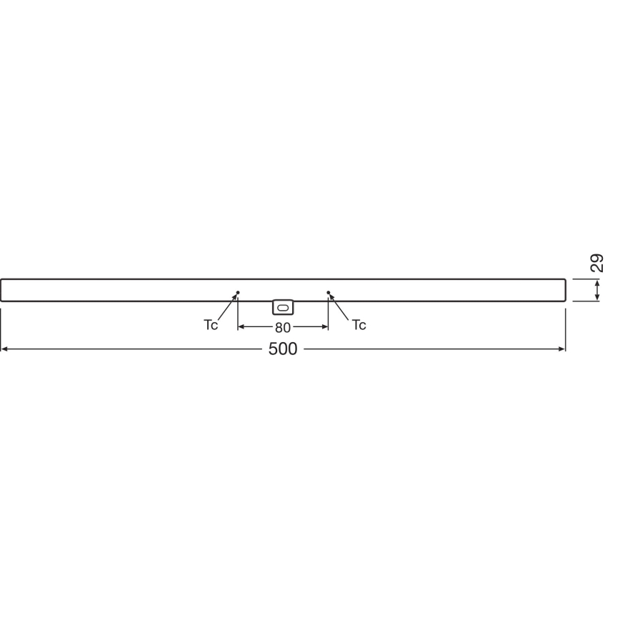 LED Prigušiva svetlosna cev S14d/4,7W/230V 2700K 50 cm CRI 90 - Osram