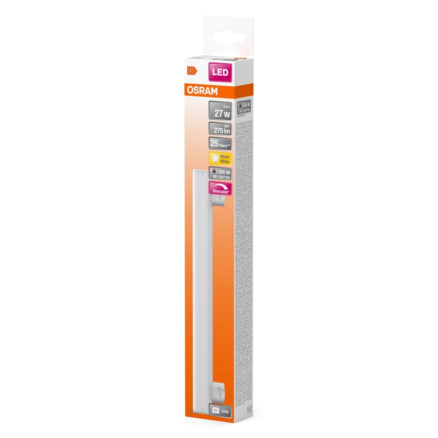 LED Prigušiva svetlosna cev S14s/3W/230V 2700K 30 cm CRI 90 - Osram
